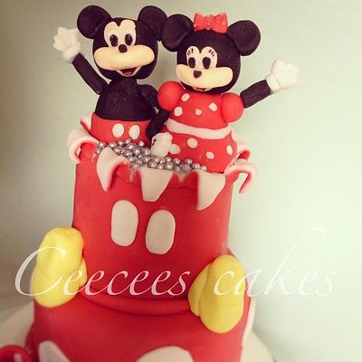 Minnie and Mickey mouse - Cake by Rochelle
