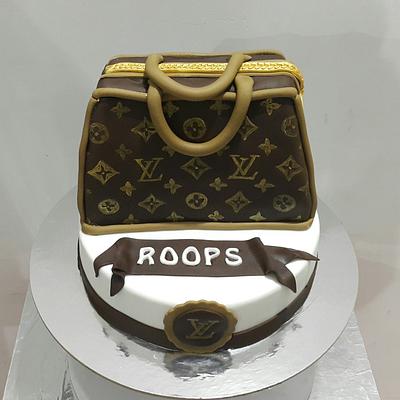 Louis Vuitton Make Up Bag - Decorated Cake by Mandy - CakesDecor