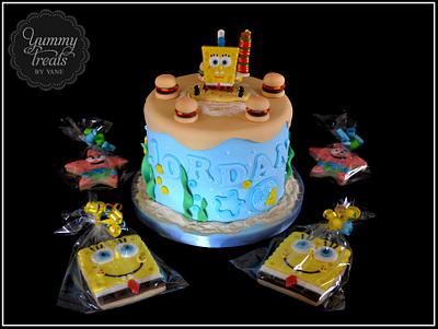 Spongebob/Humberger Cake! - Cake by YummyTreatsbyYane