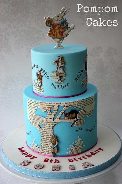 Alice in Wonderland collage cake - Cake by PompomCakes