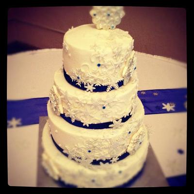 Winter Wonderland Wedding - Cake by Dawn Henderson