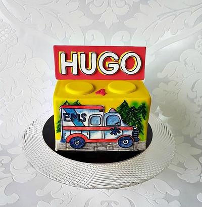 Painted -lego cube - Cake by Frufi