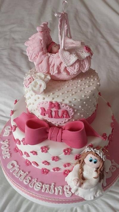 Christening cake - Cake by Ladybirdscakes