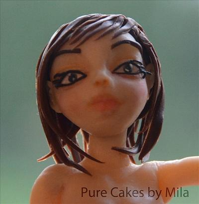 Modeling chocolate Face - Cake by Mila - Pure Cakes by Mila