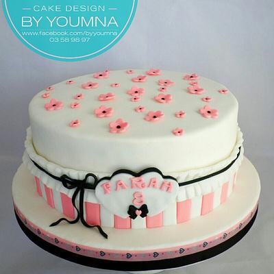 Pink cake - Cake by Cake design by youmna 