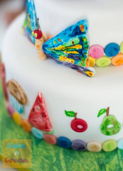 The Very Hungry Caterpillar cake - Cake by Cake 'n' Cream