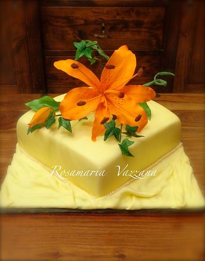 ORANGE LILIUM - Cake by Rosamaria