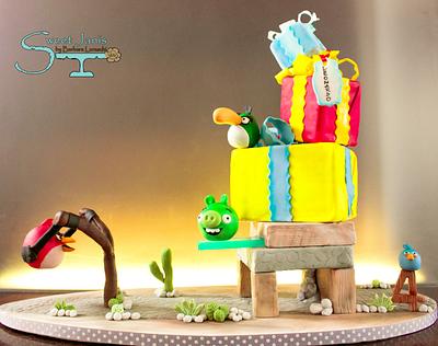 Angry Birds party - Cake by Sweet Janis
