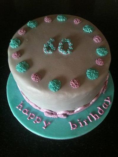 60th birthday cake  - Cake by Lisa sweeney 