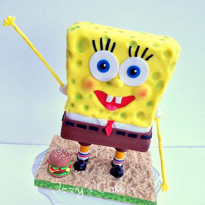 Standing 3D Spongebob  - Cake by The Rosehip Bakery