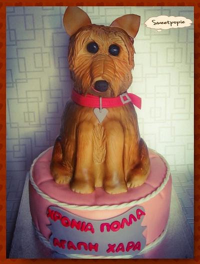 yorkshire dog cake - Cake by Sweetpopie cakes