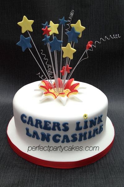 Exploding star cake - Cake by Perfect Party Cakes (Sharon Ward)