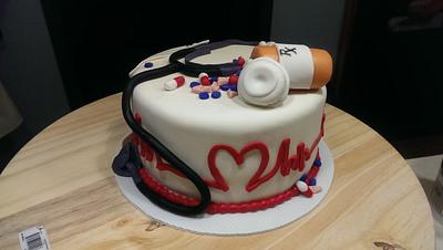 nurses cake graduation - Cake by blazenbird49
