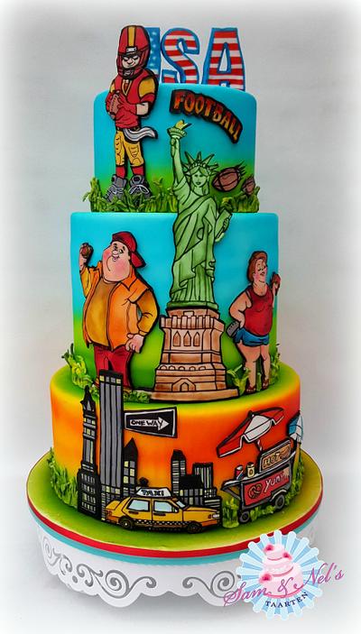 American themed cake - Cake by Sam & Nel's Taarten