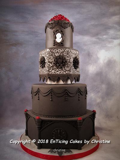 Gothic Wedding – Take Two - Cake by Christine Ticehurst
