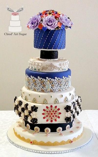 Opulence Indian Cake - Cake by Cláud' Art Sugar