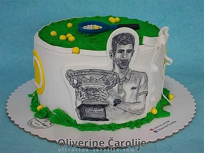 Novak Djokovic Cake - Cake by Oliverine Čarolije 