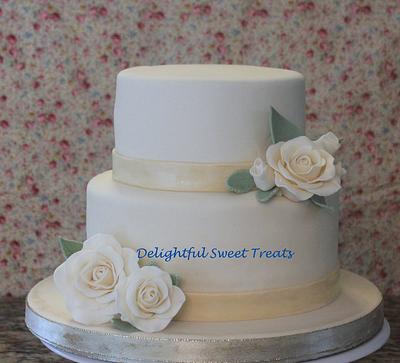 Anniversary Cake in Ivory - Cake by Kathleen