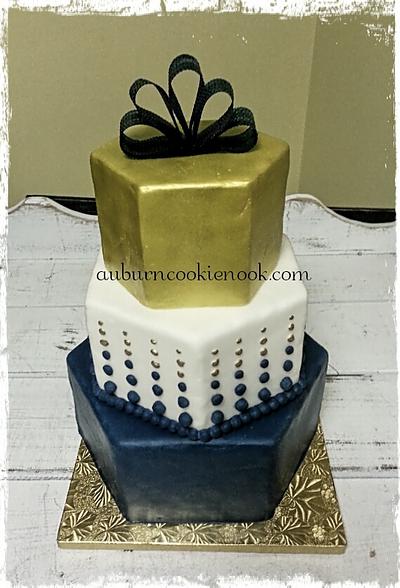 Modern Wedding Cake - Cake by Cookie Nook