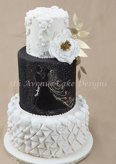 How to Design A Black and White Wedding Cake - Cake by Bobbie