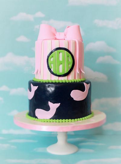 Pretty in pink whales... - Cake by Not Your Ordinary Cakes
