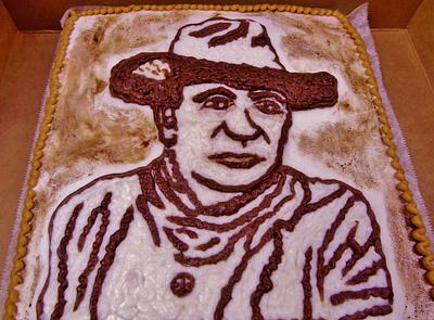 John Wayne Buttercream cake - Cake by Nancys Fancys Cakes & Catering (Nancy Goolsby)