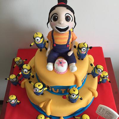 Agnes and Minions - Cake by Pinar Aran