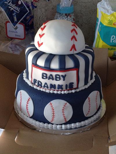 Baseball Baby Shower Cake - Cake by cinnamimi