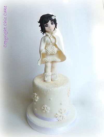 winter woman! - Cake by Francesca Morrone