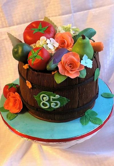 Flower Pot cake - Cake by palakscakes