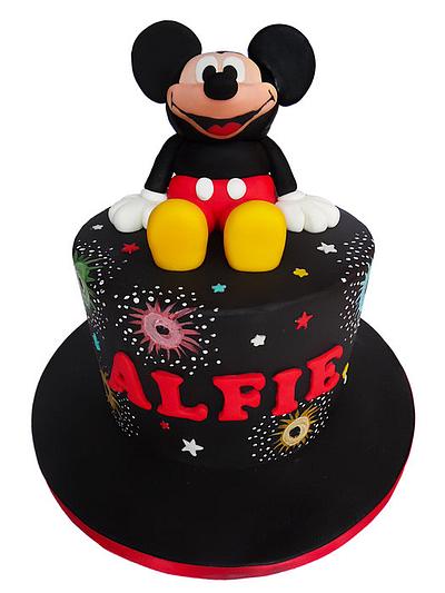 Mickey Mouse Fireworks cake - Cake by Vanilla Iced 