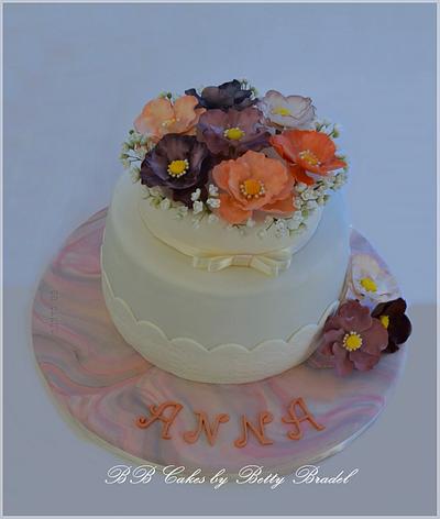 Flowers  - Cake by Betty Bradel