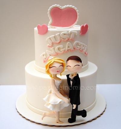 Engagement Cake - Cake by Pasticcino Mio
