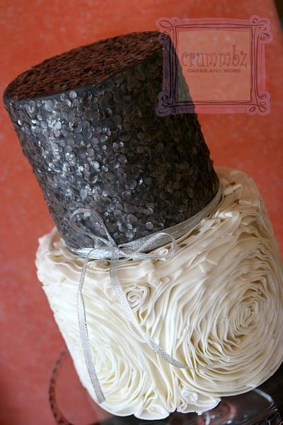 ruffles and sequins  - Cake by crummbz