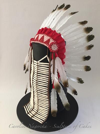 Native American Cake - Cake by Caroline Nagorcka - Sculptress of Cakes
