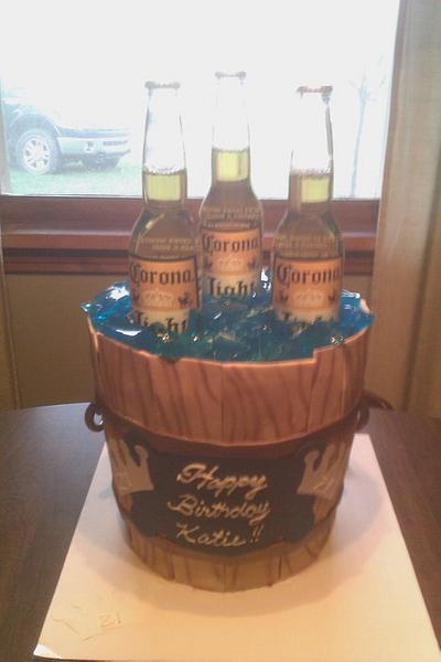 Beer Bucket cake - Cake by Chrissa's Cakes