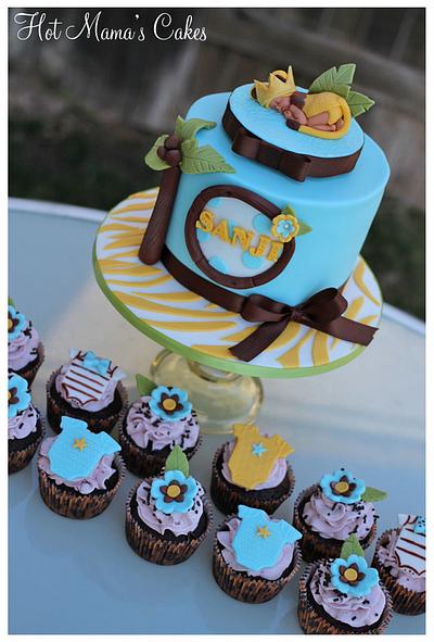 Safari themed baby shower - Cake by Hot Mama's Cakes