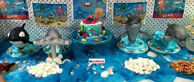 under the sea themed cake - Cake by M Cakes by Normie