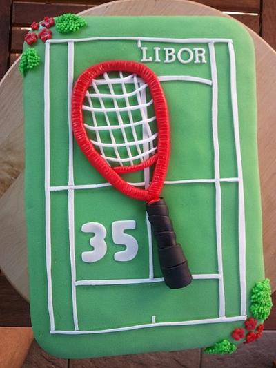 Tennis racket - Cake by Ivana