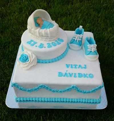 Christening cake for boy - Cake by AndyCake