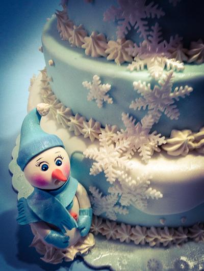 Soft snowman - Cake by EleonoraSdino