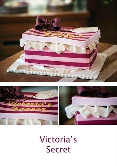 victoria`s secret box cake - Cake by wigur