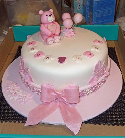 Girl Baby Shower - Cake by Fondant Fantasies of Malvern