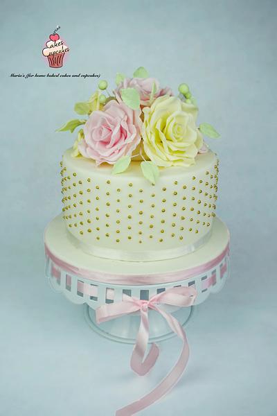 Elegant Birthday Cake - Cake by Maria's
