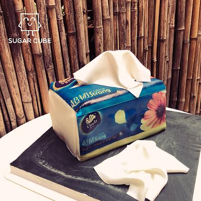 A tissue bag - Cake by George V @ Sugar Cube