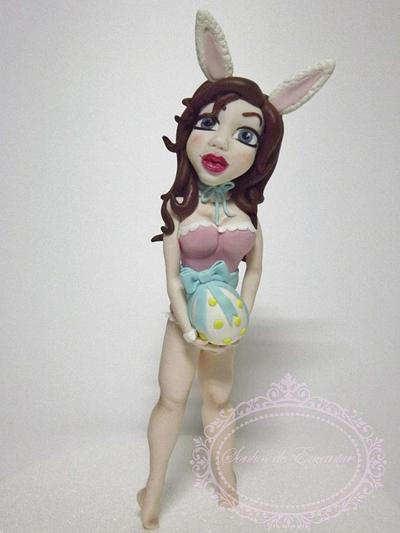 Easter bunny girl - Cake by Sonhos de Encantar by Sónia Neto