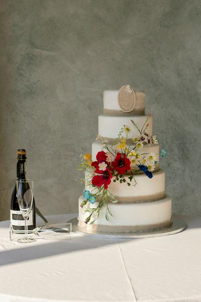 country chic wedding cake - Cake by ilaria pelucchi