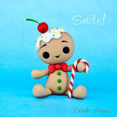 Gingerbread Man Topper - Cake by Crumb Avenue