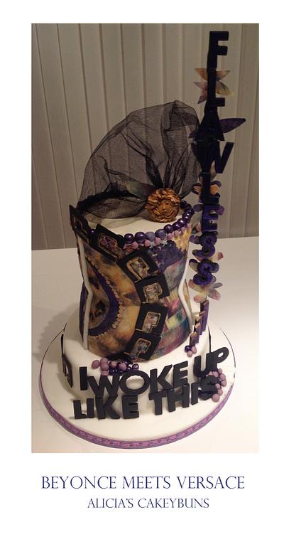 Beyonce meets Versace 18th Birthday cake  - Cake by Alicia's CB