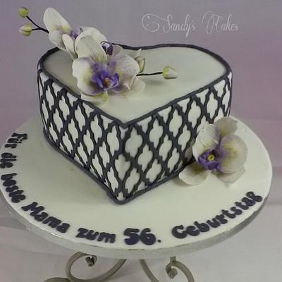 Orchid Heart - Cake by Sandy's Cakes - Torten mit Flair